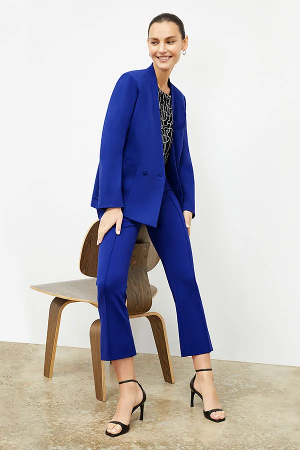 Janette Blazer - Light Ponte :: Electric Blue