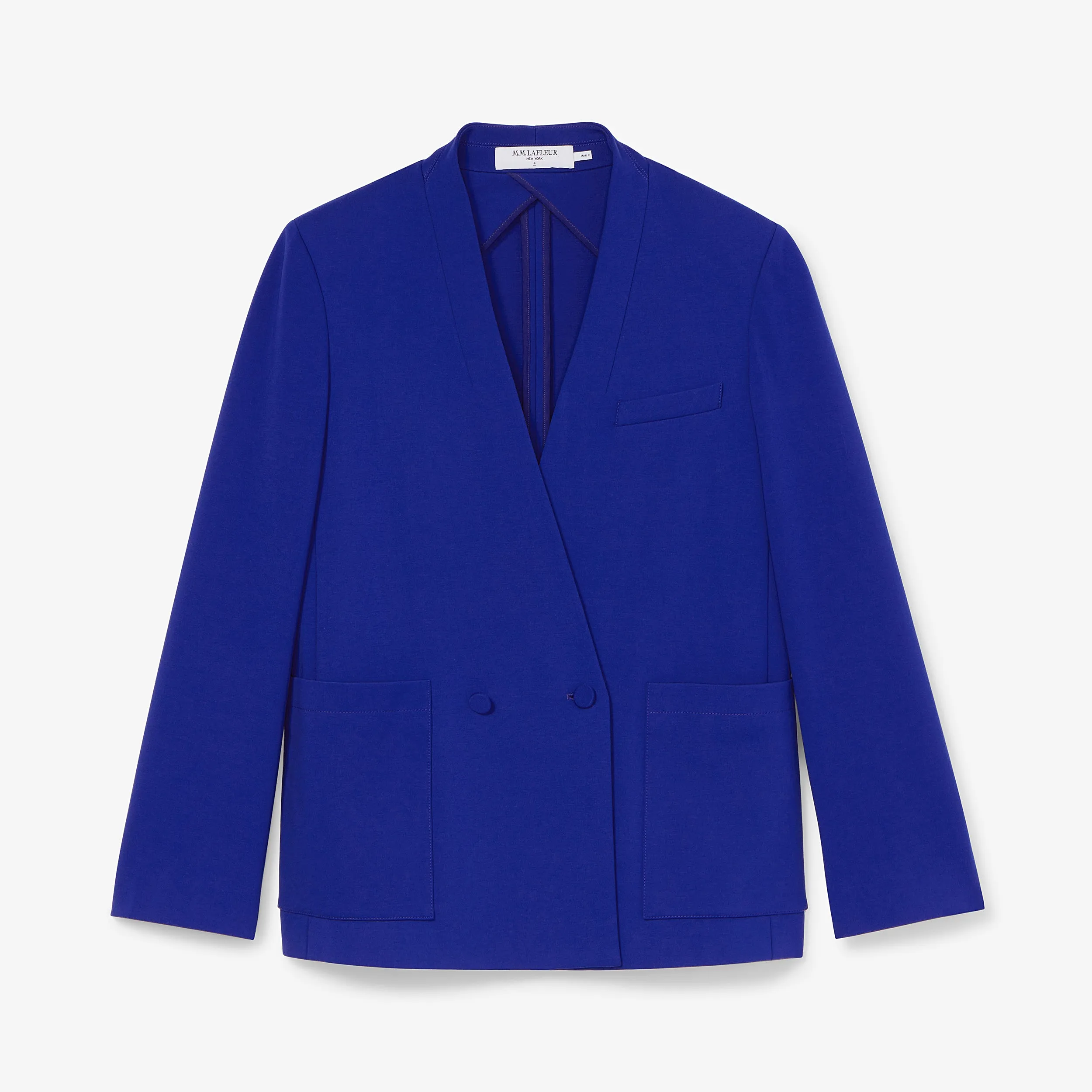 Janette Blazer - Light Ponte :: Electric Blue