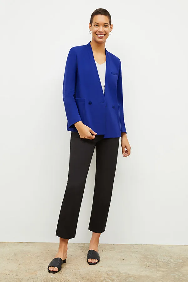 Janette Blazer - Light Ponte :: Electric Blue