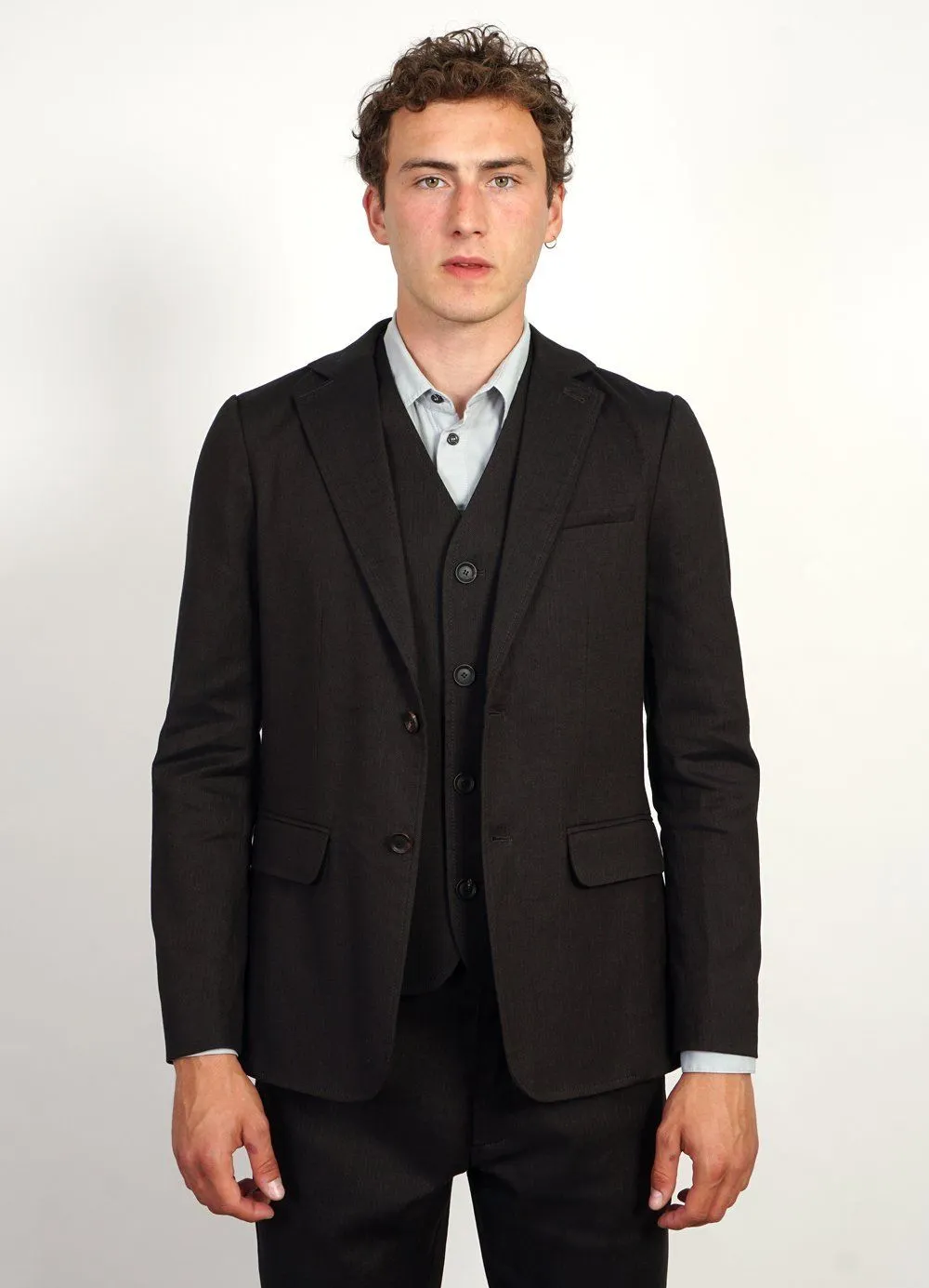 KRISTIAN | Two Button Blazer | Coffee Melange