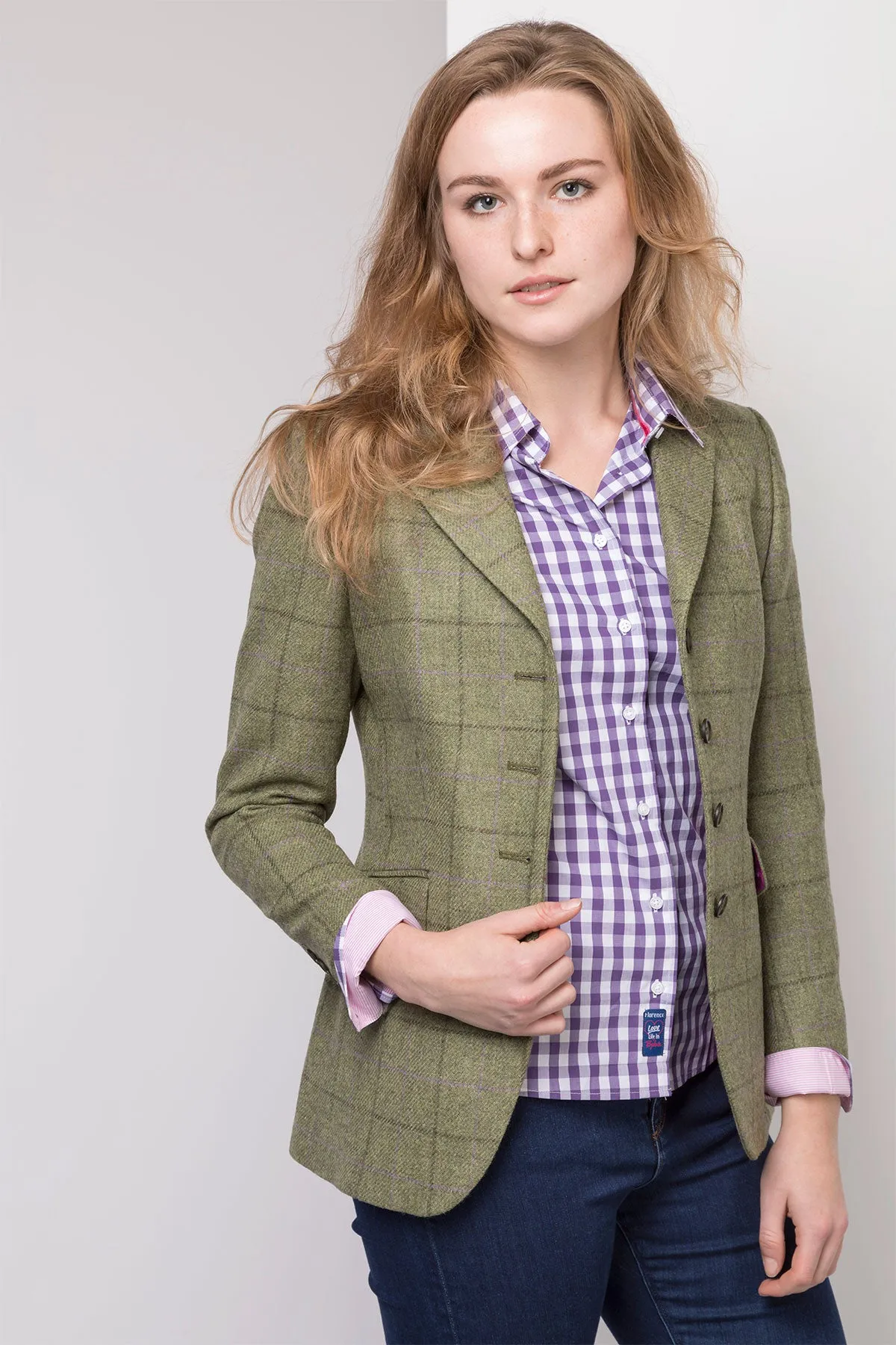 Ladies Long Tweed Blazer