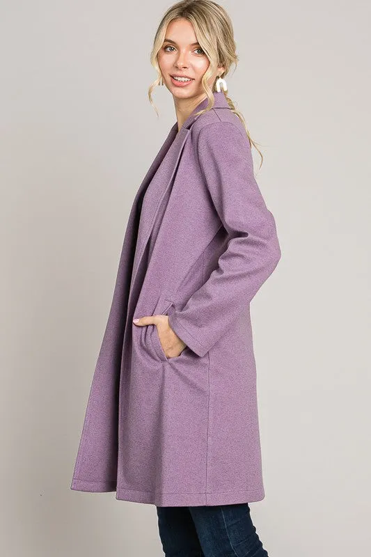 Lavender Haze Twill Blazer Jacket