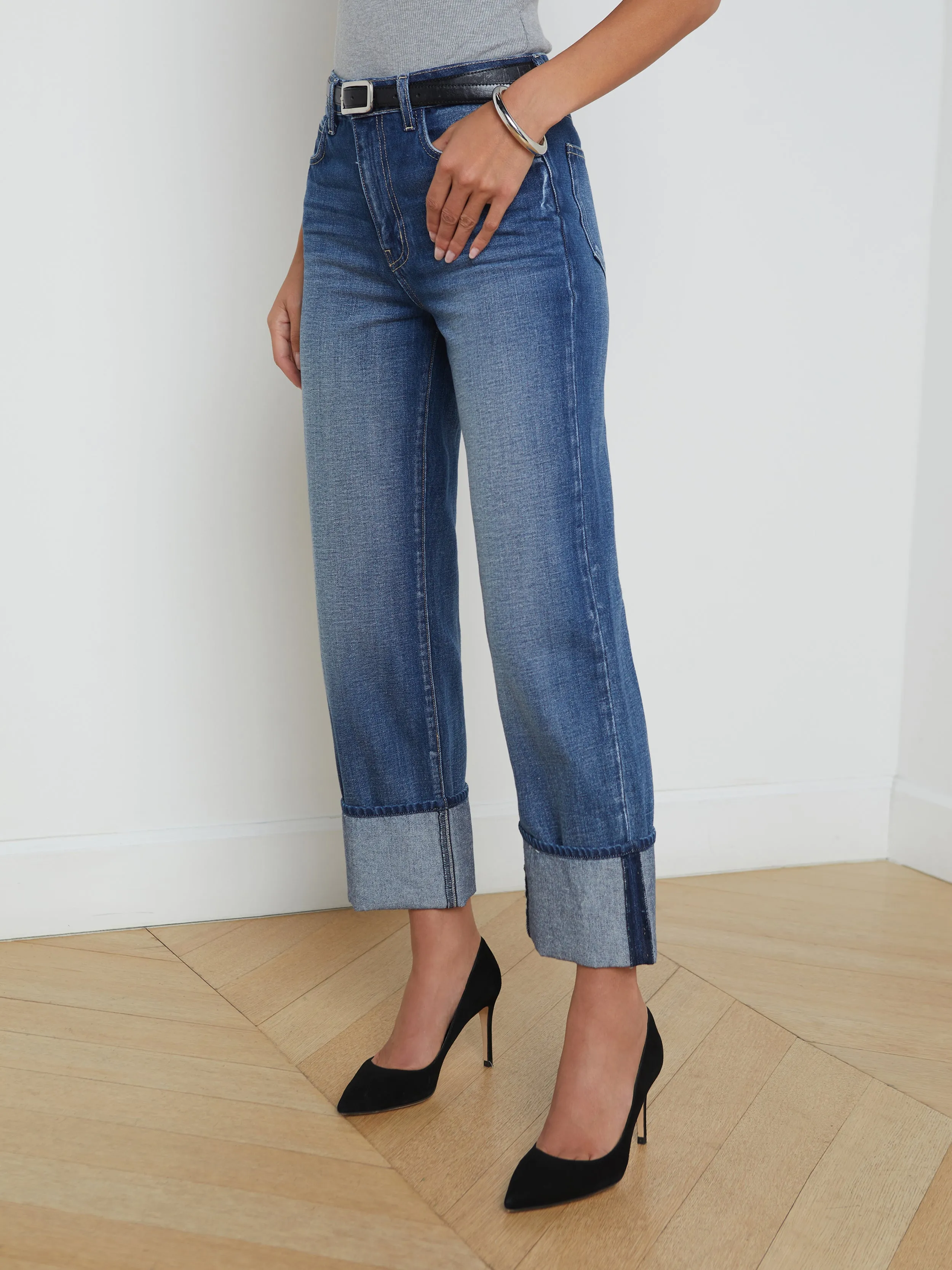 Leighton Cuffed Stovepipe Jean