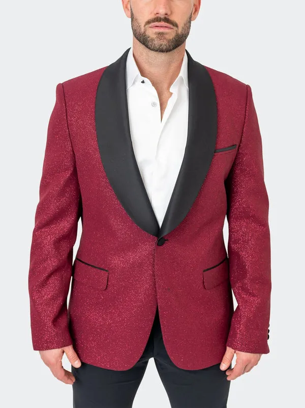 Maceoo Blazers.Maceo | Blazer Shawl Ceremonial Red