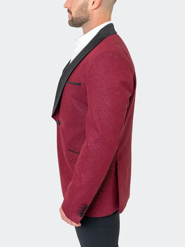 Maceoo Blazers.Maceo | Blazer Shawl Ceremonial Red