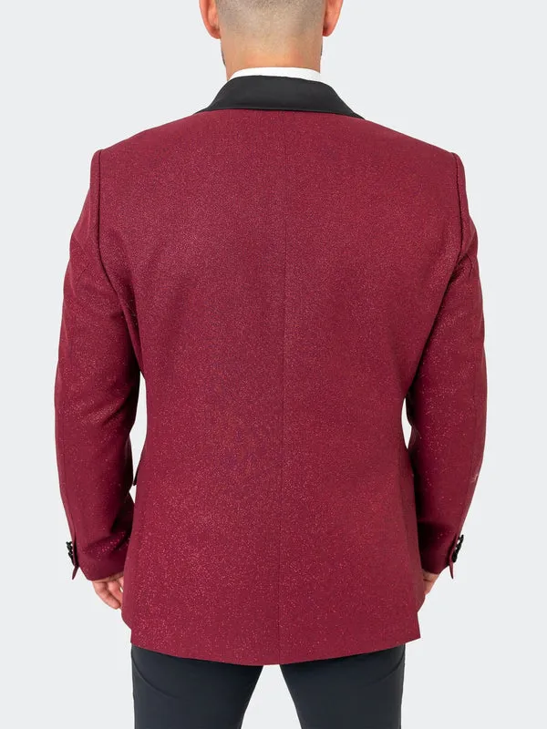 Maceoo Blazers.Maceo | Blazer Shawl Ceremonial Red