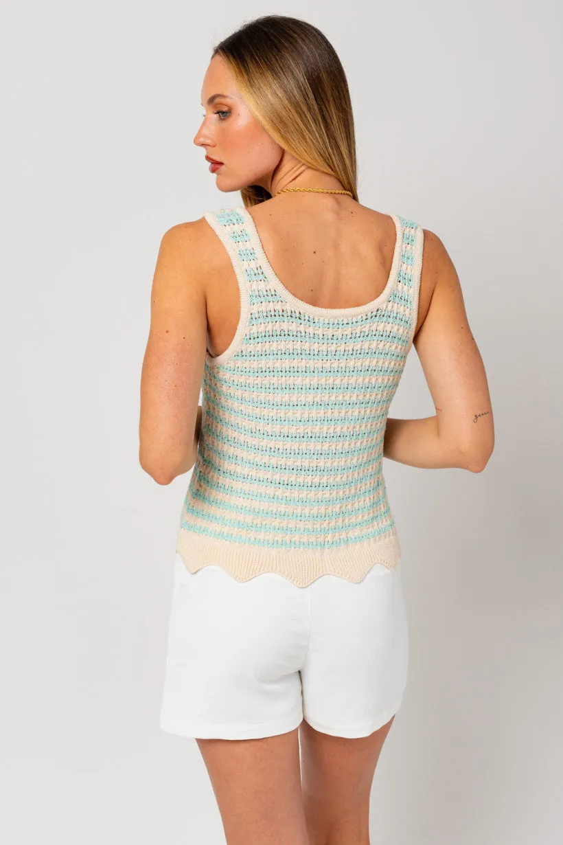 Mariana Scalloped Tank Top