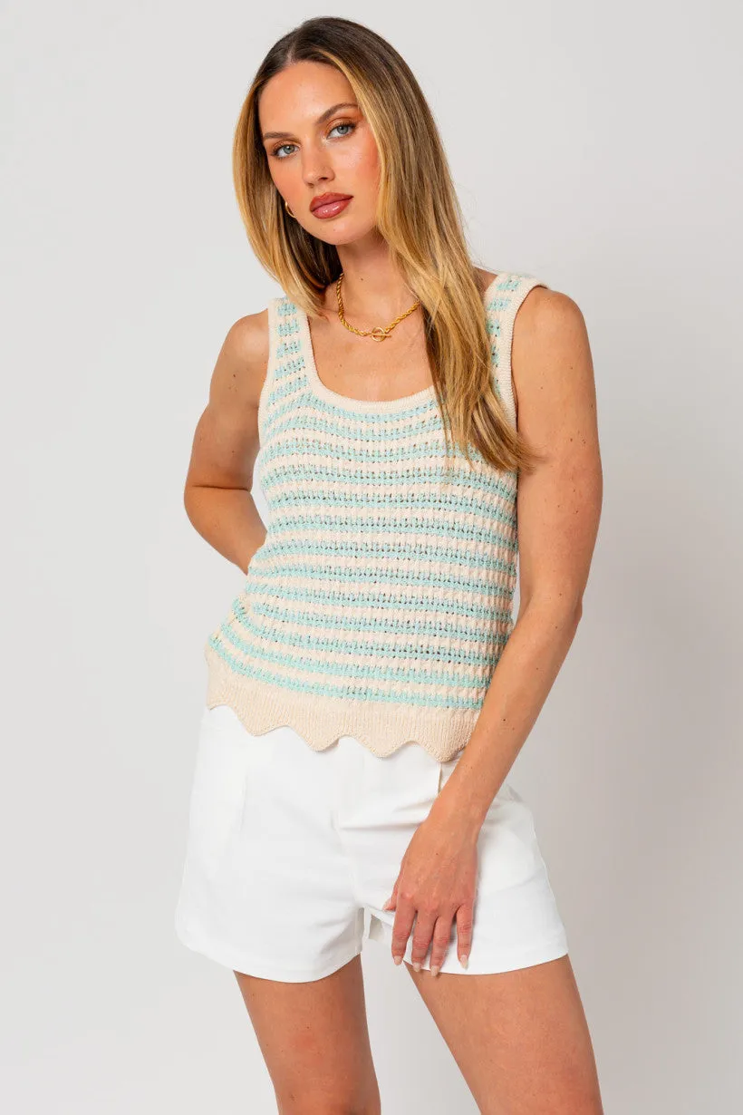 Mariana Scalloped Tank Top