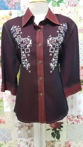 Maroon Blouse BK022