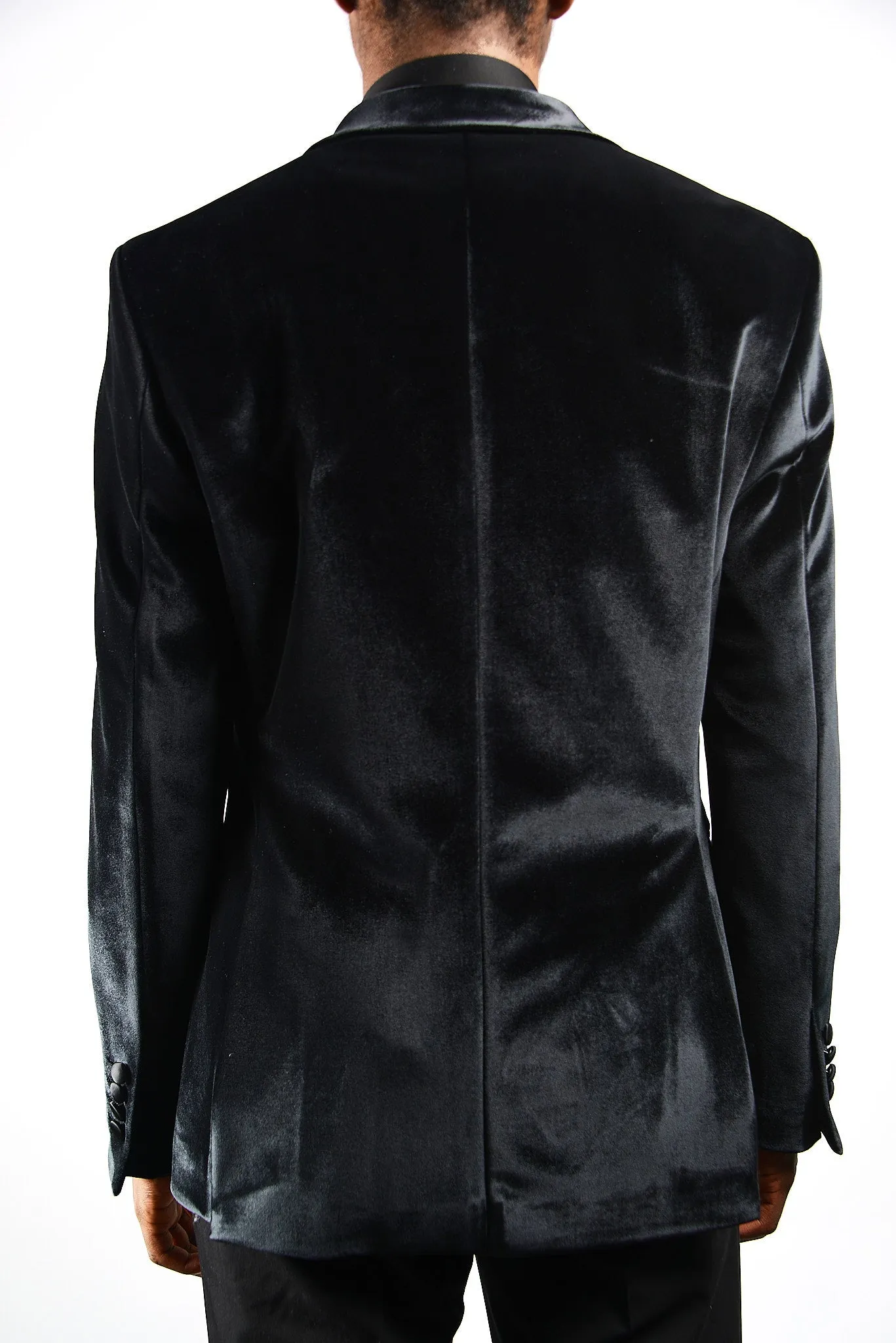 Mayfair Solid DB Velvet Blazer