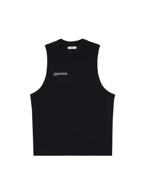 Men's Cotton Tank Top—black