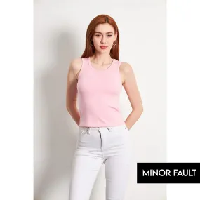 (Minor Fault) Pink Basic Tank Top