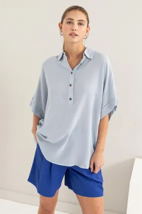 Ollie Oversized Collared Blouse