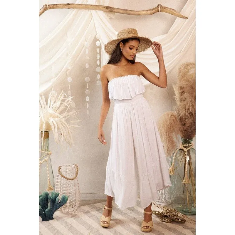 Pearl Cloud Strapless Jumpsuit