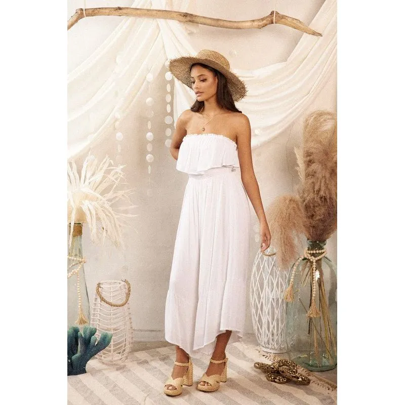 Pearl Cloud Strapless Jumpsuit