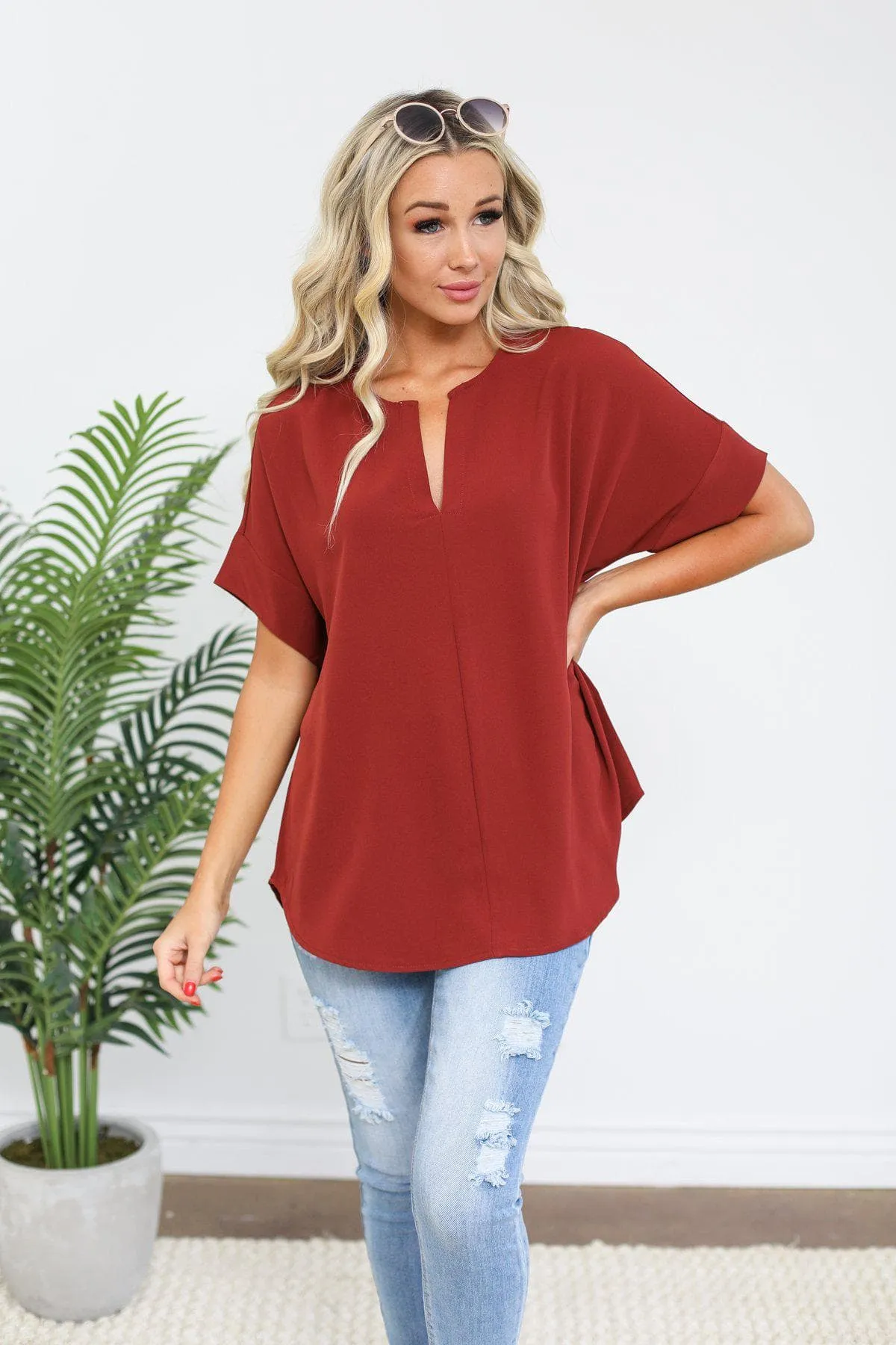 Reny V-Neck Top