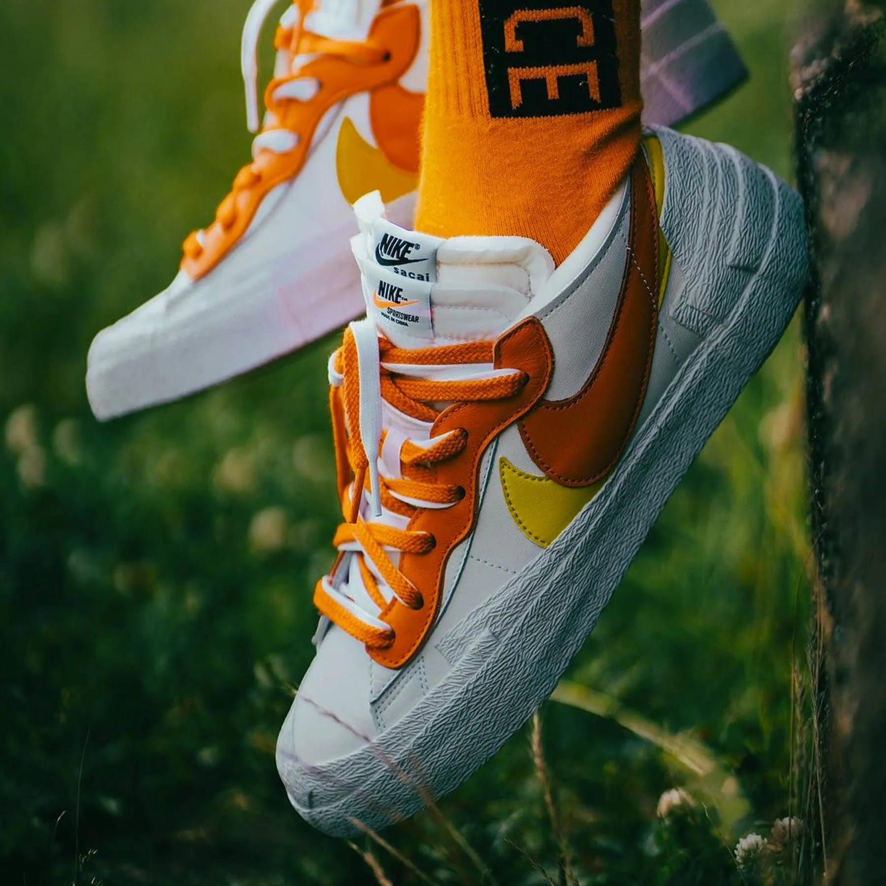 Sacai x Nike Blazer Low 'Magma Orange'