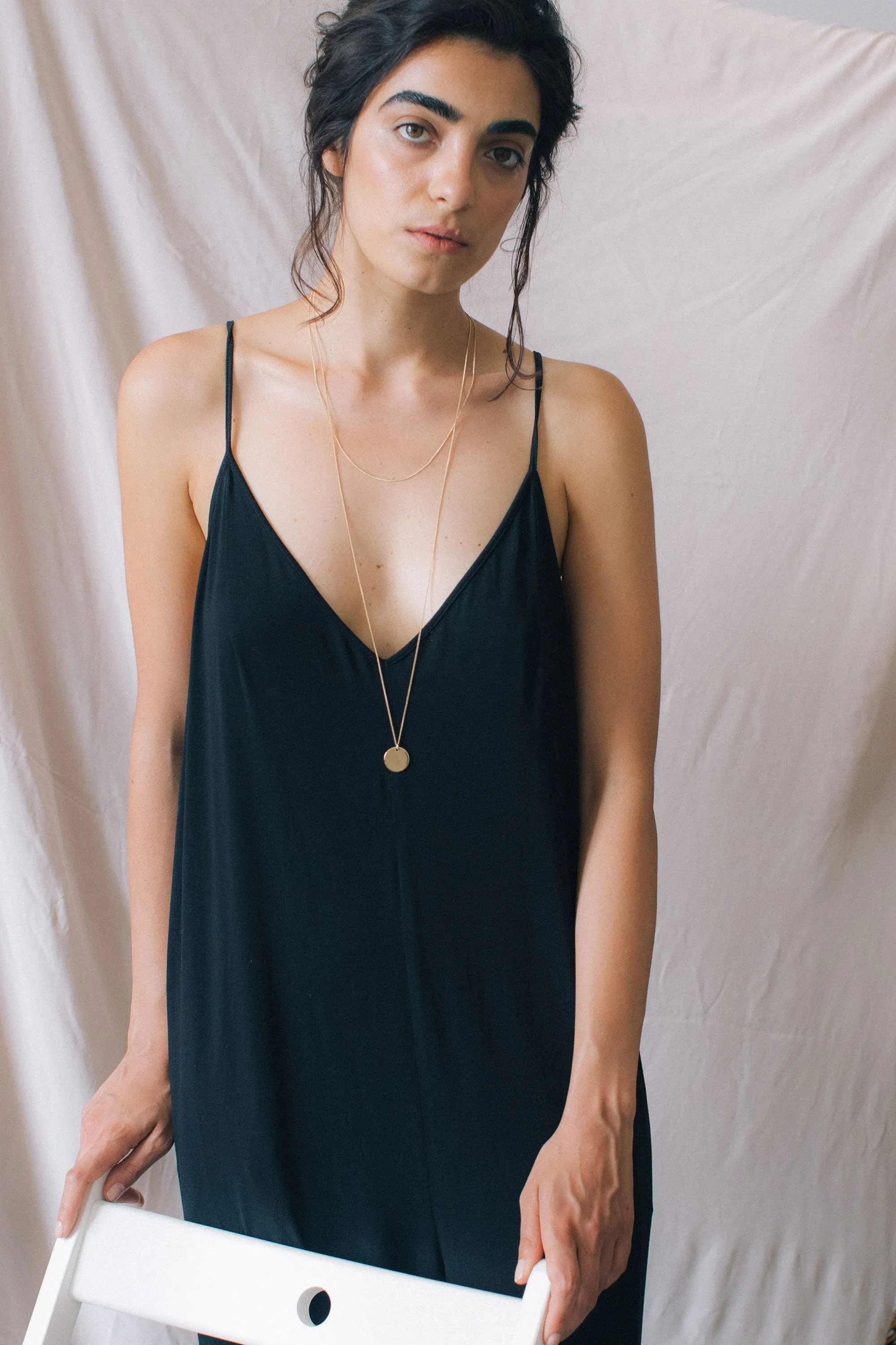 sleeveless jumpsuit black