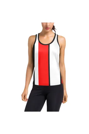 Stripe Women's Racerback Tank Top