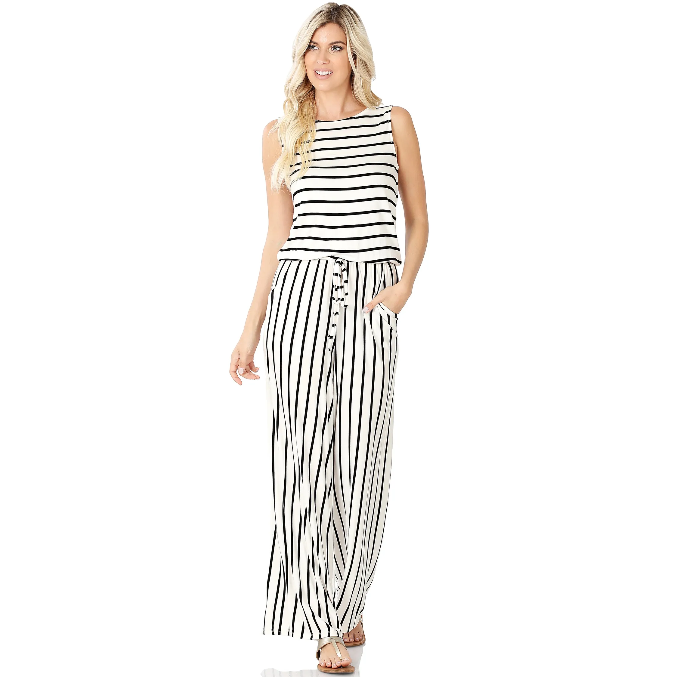 Striped Jumpsuit