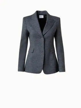 Taillierter Blazer aus Wolljersey