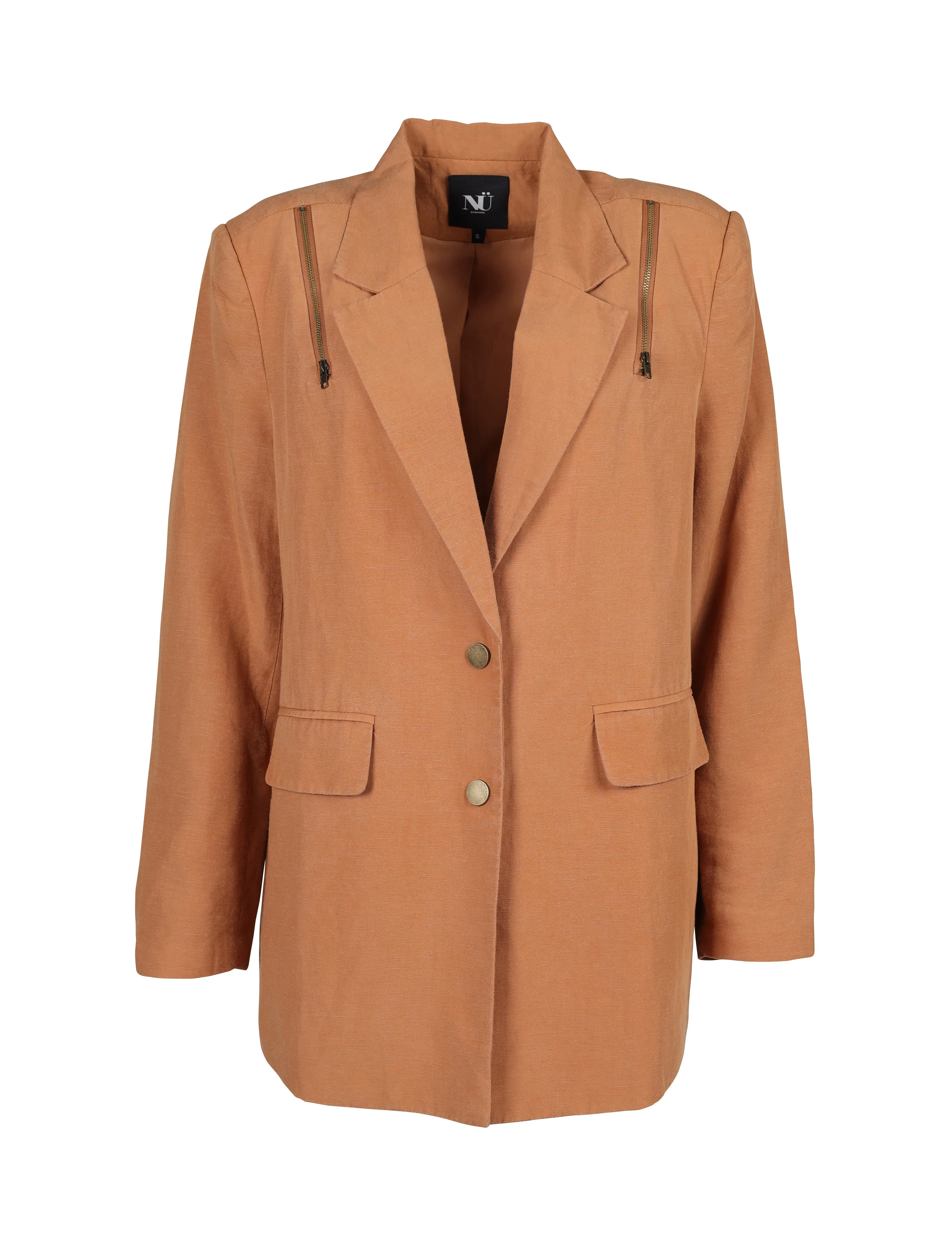 TALI Blazer aus Leinenmischung - Camel