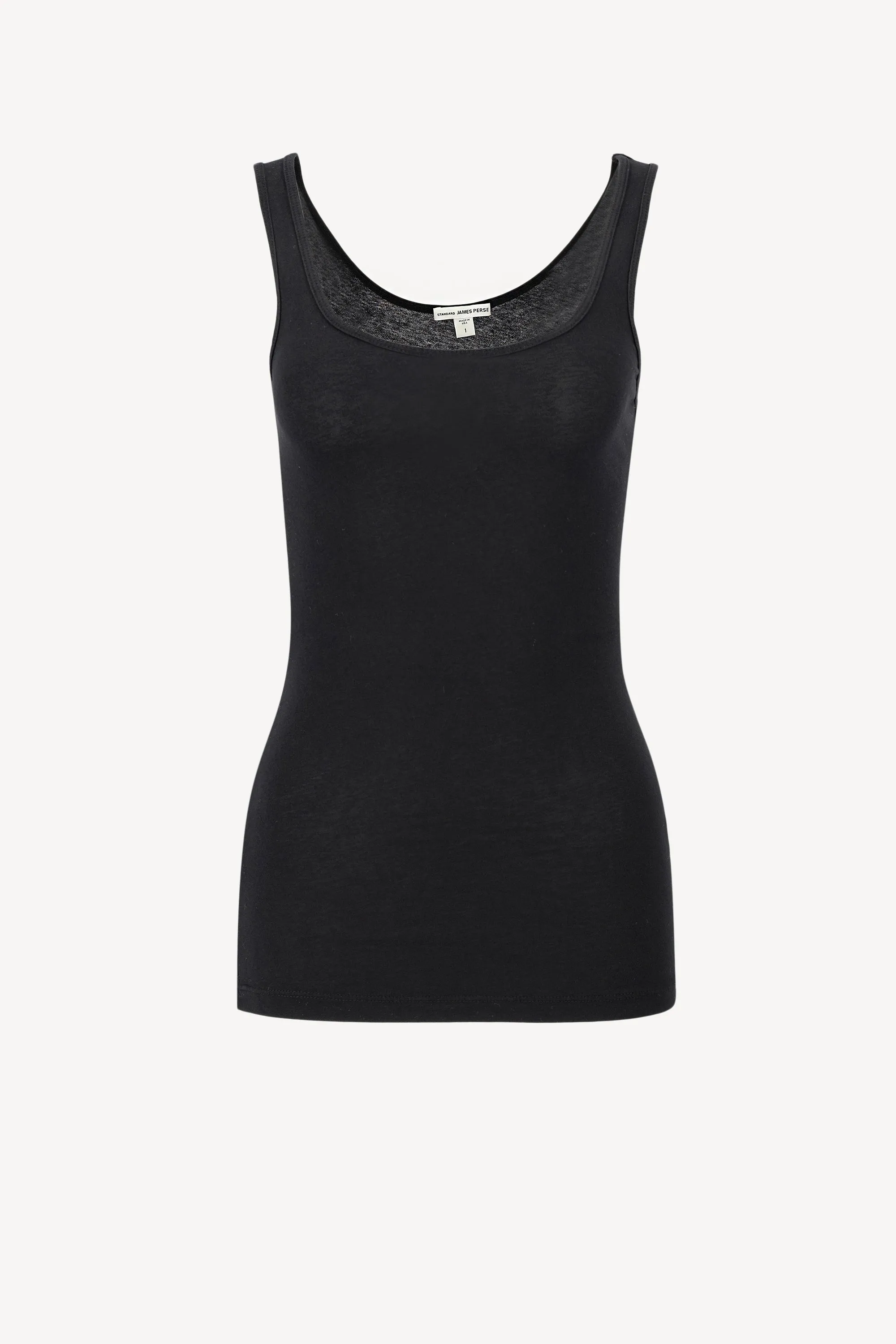 Tank Top Long in Schwarz