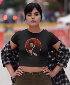 Vijay Fan Girl Crop Top