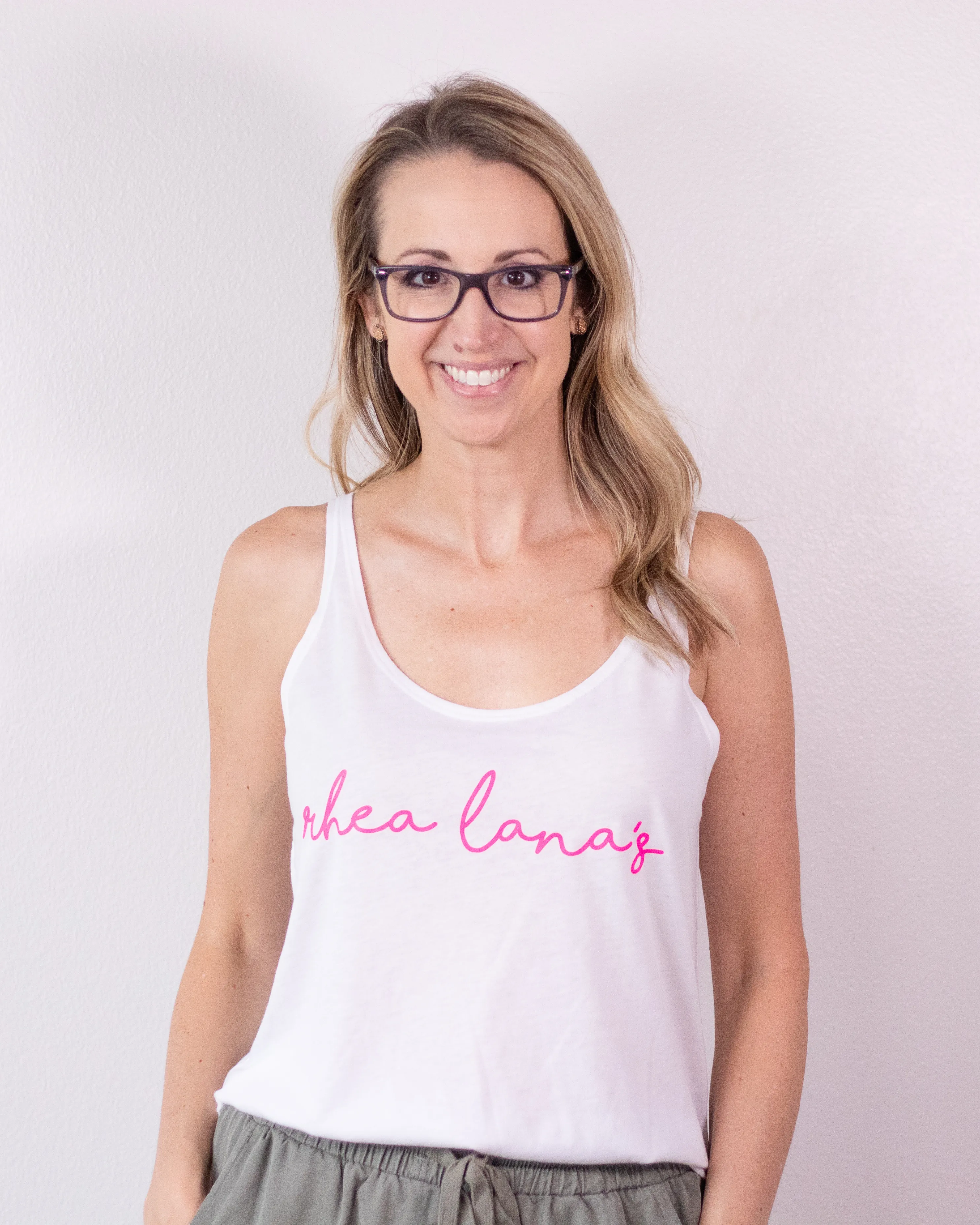 White Next Level Tank Top