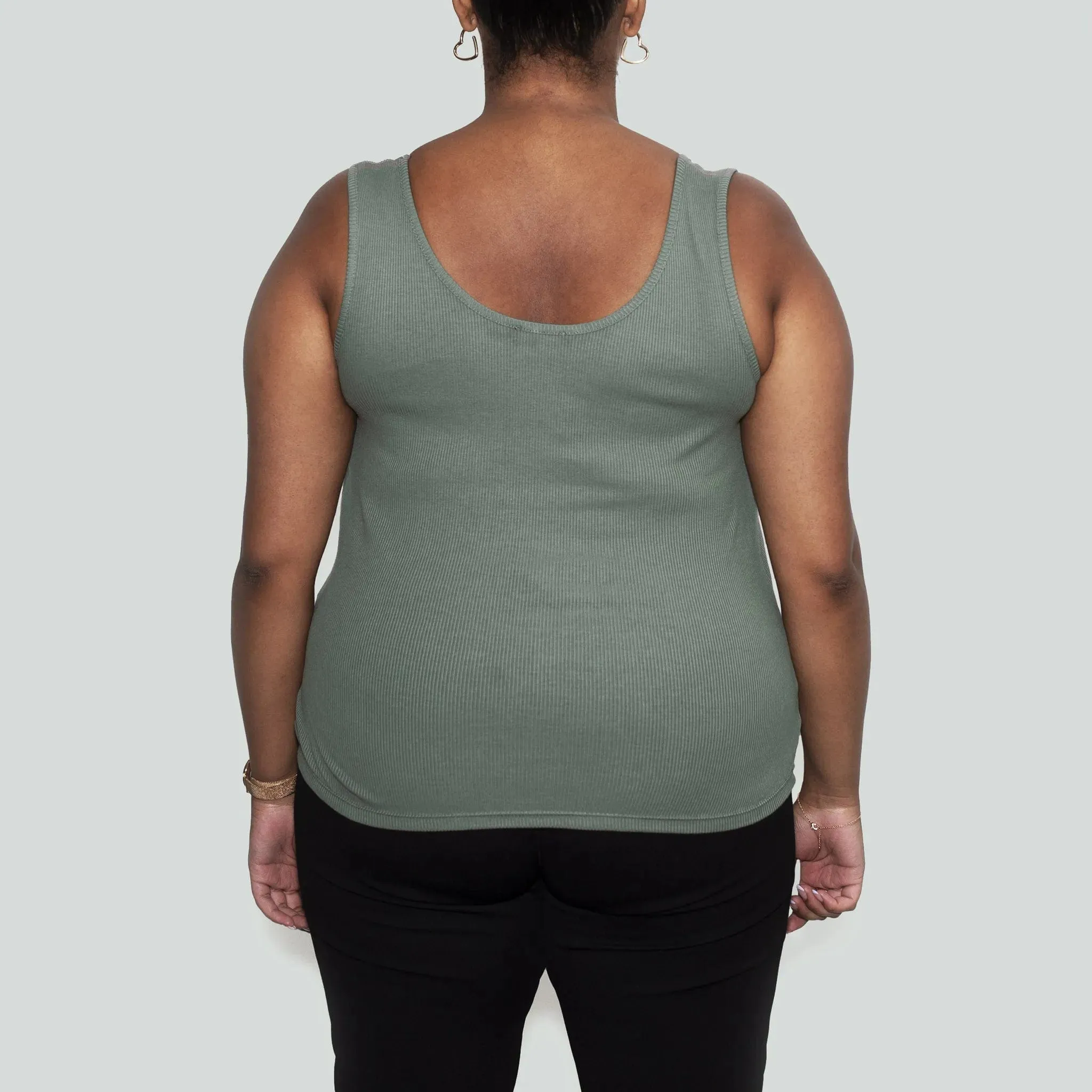 Women’s Recycled Cotton Tank Top, Sage