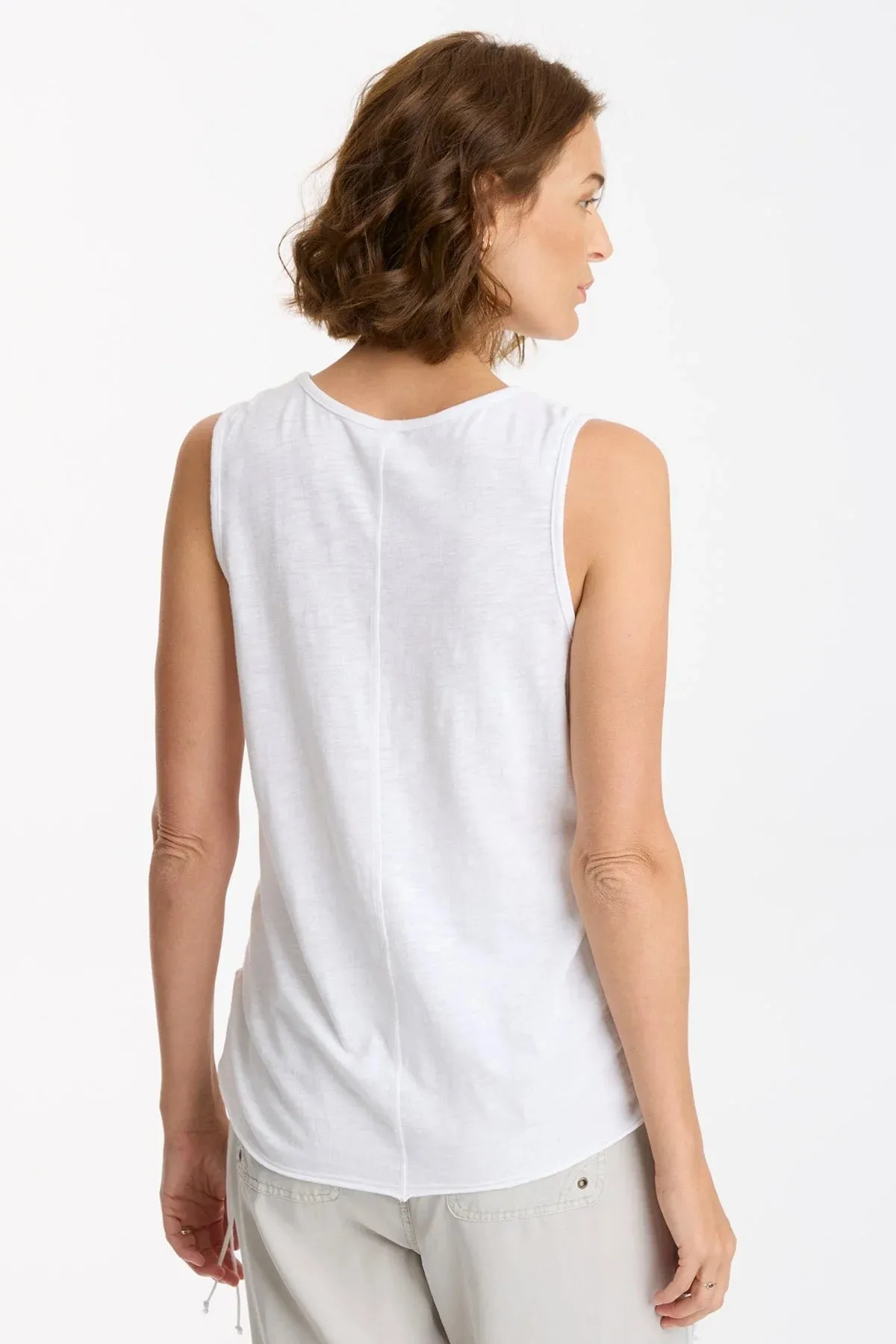 XCVI Izod White Sleeveless Tank Top